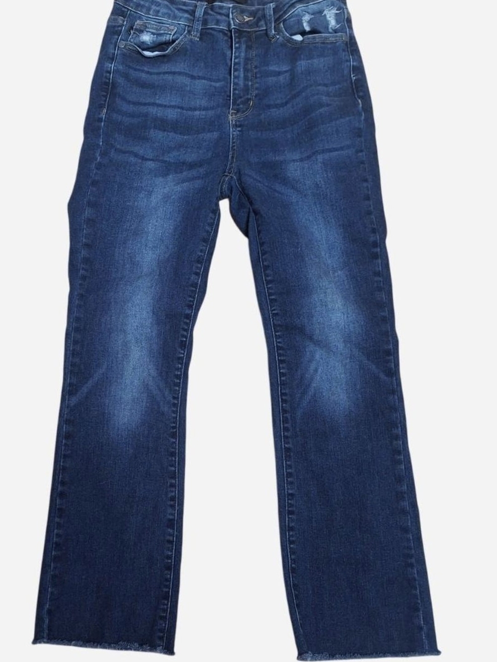Judy Blue High Rise Slim Bootcut Distressed Jeans Dark Wash 3/26